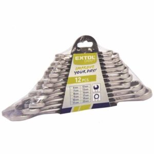 Csillag-villás kulcs készlet 12db, 6-22mm