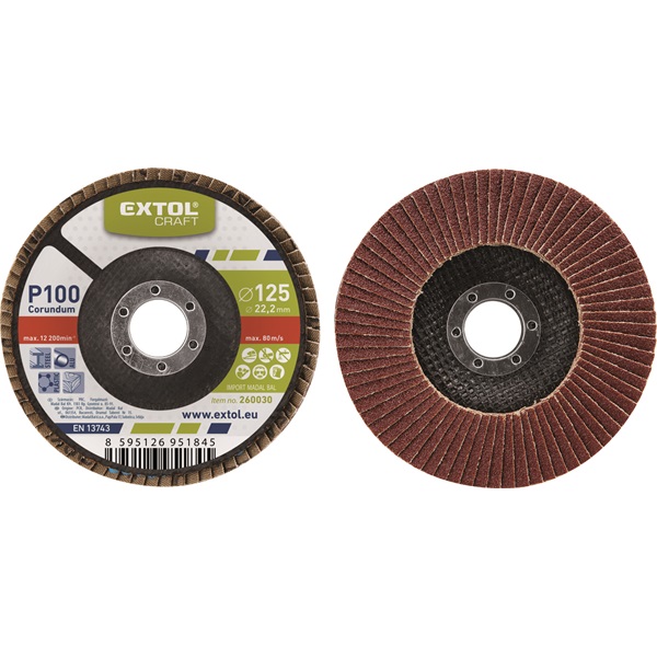 Lamellás csiszoló 125×22mm; P60