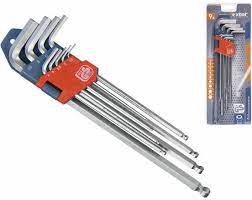 Imbuszkulcs készlet 9db, extra hosszú