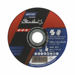 Norton Starline 125x1x22.2 mm. Vágókorong